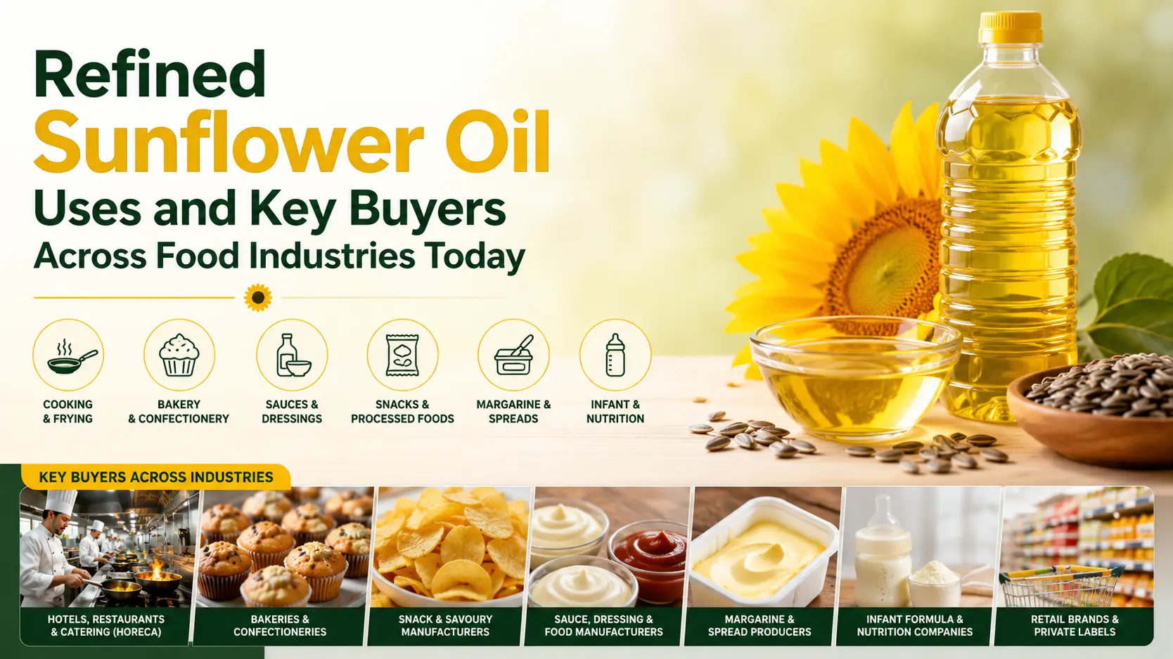 Refined Sunflower Oil Uses and Key Buyers Across Food Industries Today